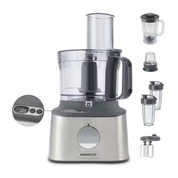 Kenwood FDM312SS MultiPro Compact+ 多功能食物處理器 | 800W | 內置電子磅